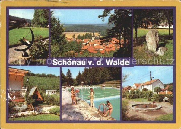 Schoenau Eichsfeld Sonnenuhr Brehmpark Teilansicht Brehm D