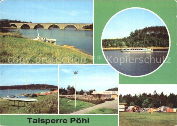 Poehl Vogtland Autobahnbrücke Attensalz Fahrgastschiff