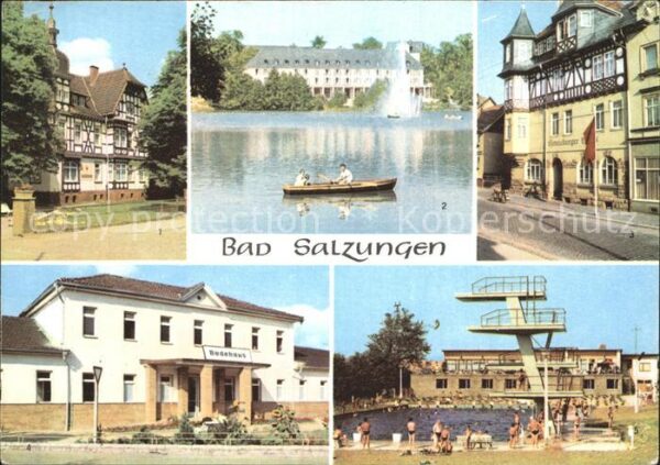 Bad Salzungen Kurbücherei Kurhaus Burgsee Henneberger