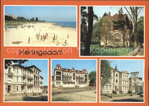 Heringsdorf Ostseebad Usedom Strand FDGB Erholungsheimt Neptun Camar