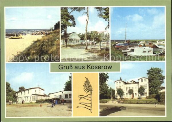 Koserow Ostseebad Usedom Strand Campingplatz Bootshafen am Achte