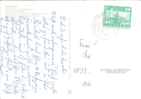 Potsdam Freundschaftsinsel Interhotel Potsdam C – Bild 2
