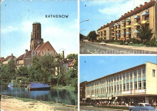 Rathenow Havel Schleusenweg Leninallee Kaufhaus