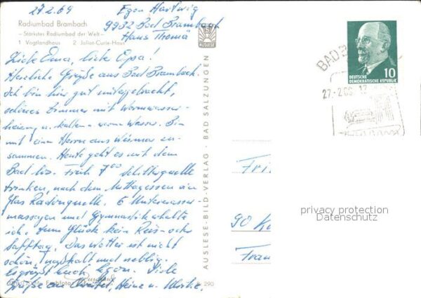 Bad Brambach Vogtlandhaus Joliot Curie Haus – Bild 2
