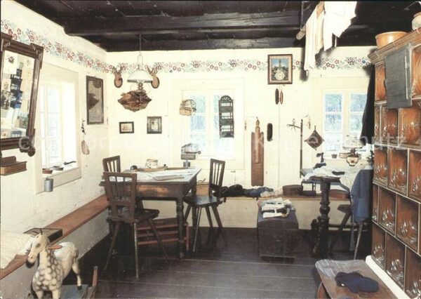 Seiffen Erzgebirge Freilichtmuseum Wohnstube des Waldarbei