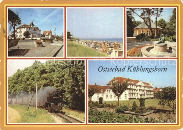 Kuehlungsborn Ostseebad FDGB Erholungsheime Strand Pavillon Sch