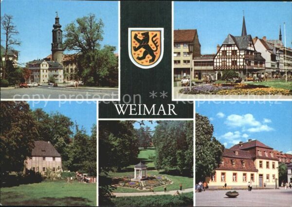 Weimar Thueringen Schloss Markt Goethes Gartenhaus Schlos