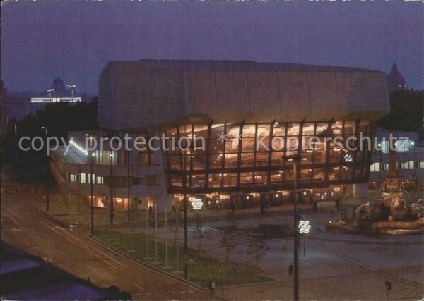 Leipzig Neues Gewandhaus bei Nacht