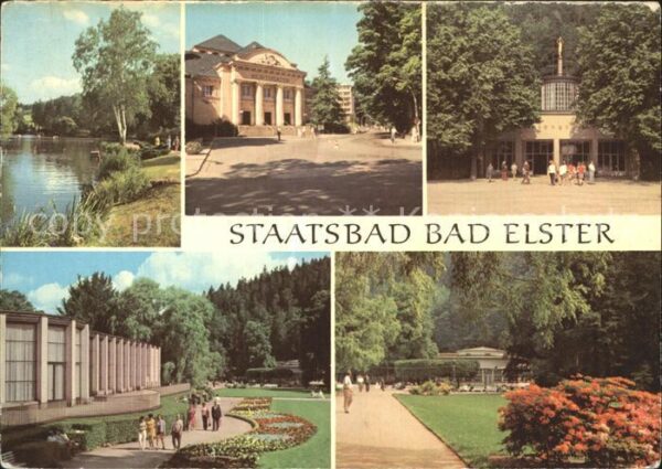 Bad Elster Gondelteich Kurtheater Marienquelle Wan