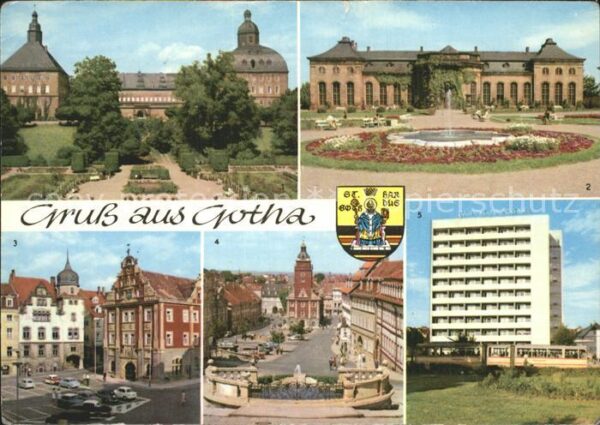 Gotha Thueringen Schloss Friedenstein Orangerie Rathaus