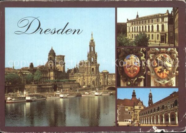 Dresden Terrassenufer Verkehrsmuseum Wappen Sta
