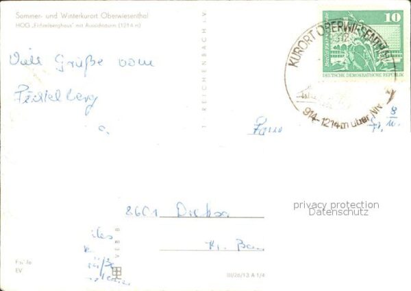 Oberwiesenthal Erzgebirge HOG Fichtelberghaus mit Aussichtsturm – Bild 2