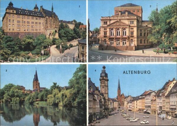 Altenburg Thueringen Schloss Landestheater Kleiner Teich Mar