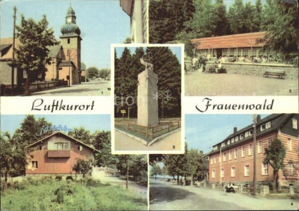 Frauenwald Thueringen Kirche Waldcafe Lenkgrund Milchbar FDGB