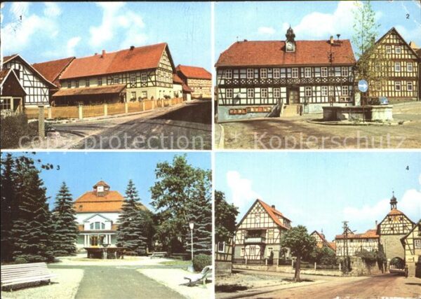 Bad Colberg-Heldburg Teilansicht Sanatorium Ummerstadt Markt