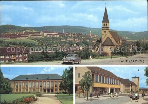 Aue Erzgebirge Panorama Kulturhaus Ernst Thälmann Kauf