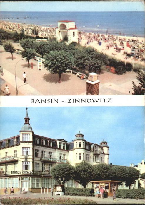 Bansin Ostseebad Strand Zinnowitz FDGB Heim Glück auf