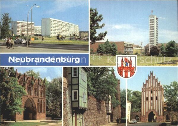 Neubrandenburg Leninstrasse Karl Marx Platz Treptower