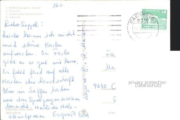 Seiffen Erzgebirge FDGB Erholungsheim Berghof Teilansicht – Bild 2