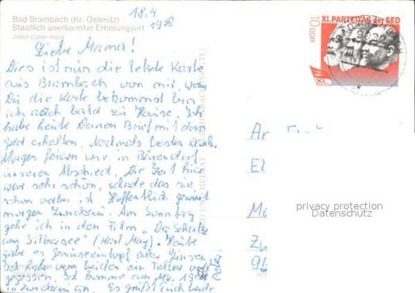 Bad Brambach Joliot Curie Haus Springbrunnen – Bild 2