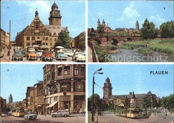 Plauen Vogtland Altmarkt Dr Külz Brücke Bahnhofstrasse