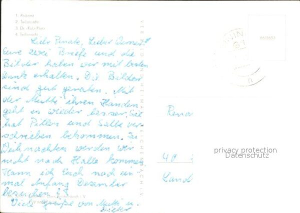 Zella-Mehlis Postamt Teilansicht Dr Külz Platz Teila – Bild 2