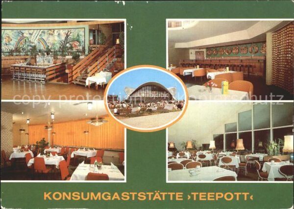 Rostock-Warnemuende Konsum Gaststätte Teepott Bar Restauran