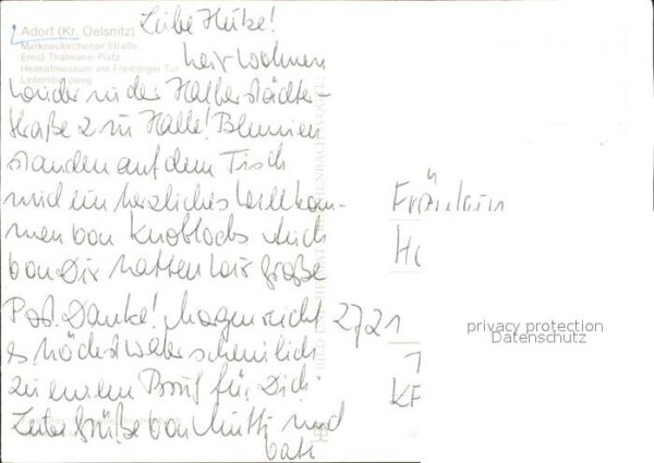 Adorf Vogtland Markneukirchener Str Thälmann Platz Hei – Bild 2