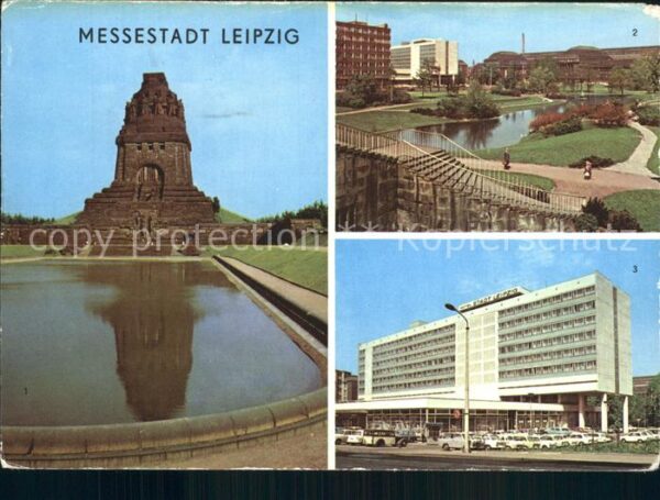 Leipzig Völkerschlachtdenkmal Schwanenteich Hau
