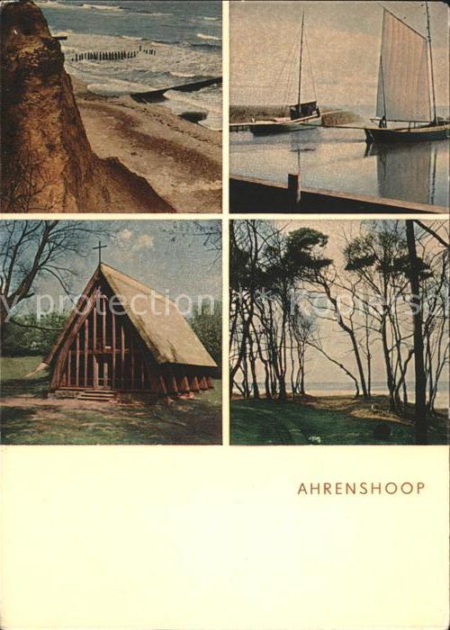 Ahrenshoop Ostseebad Steilküste Bootspartie Kapelle Strand