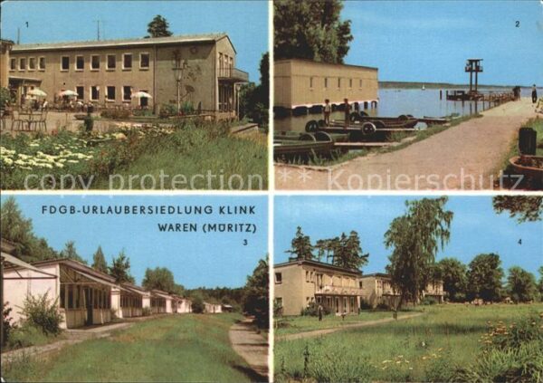 Waren Mueritz FDGB Urlaubersiedlung Klink Klubhaus Bo