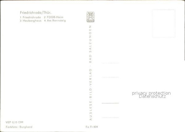 Friedrichroda Total FDGB Heim Heuberghaus Am Rennstei – Bild 2