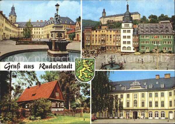 Rudolstadt Schloss Heidecksburg Marktplatz Volksku