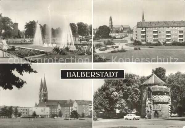 Halberstadt Springbrunnen am Breiten Weg Lindenweg