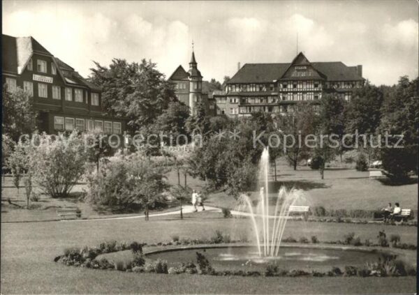 Oberhof Thueringen Ernst Thälmann Haus Springbrunnen