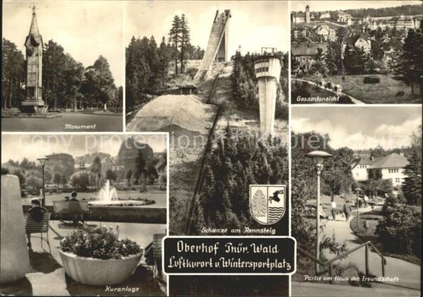 Oberhof Thueringen Monument Schanze am Rennsteig Gesamtans