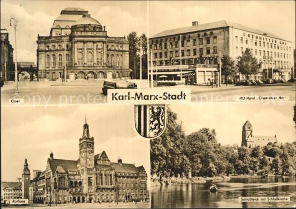 Karl-Marx-Stadt Oper HO Hotel Chemnitzer Hof Rathaus Sc