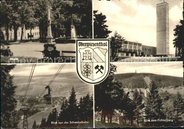 Oberwiesenthal Erzgebirge Markt Fichtelberghaus Aussichtsturm Sch