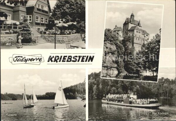 Kriebstein HO Gaststätte Talsperre Burg und Boot K