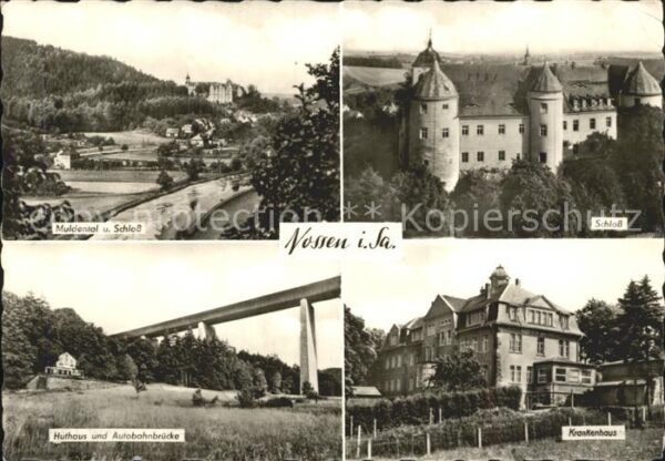 Nossen Muldental Schloss Huthaus Autobahnbrück