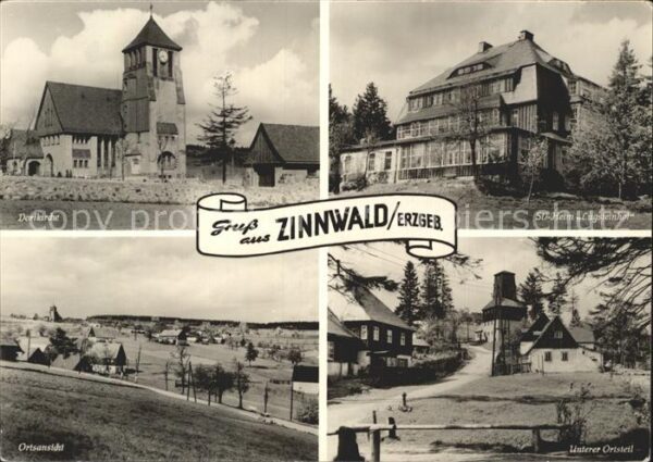 Zinnwald-Georgenfeld Dorfkirche SV Heim Lugsteinhof Ortsansi