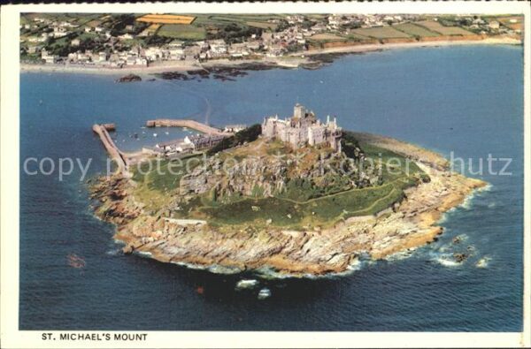 Saint Michaels Mount Schloss Fliegeraufnahme