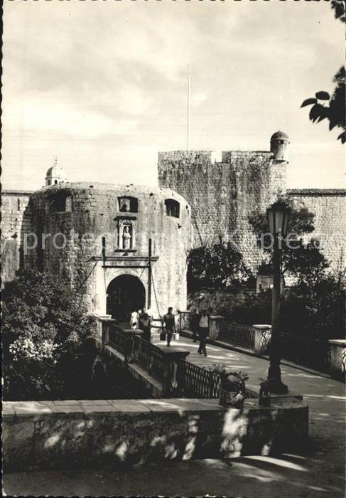 Dubrovnik Ragusa Gradska vrata Ulaz sa Pila
