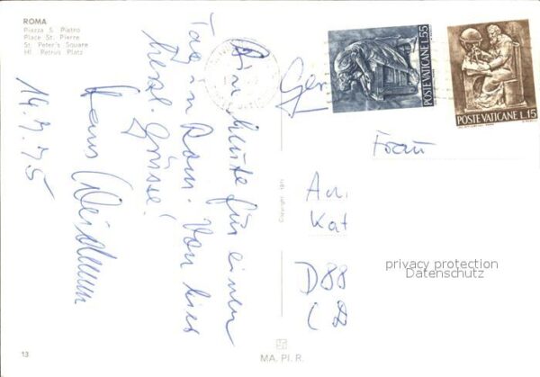 Roma Rom Heiliger Petrus Platz – Bild 2