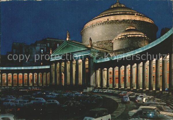 Napoli Neapel Heiliger Francesco Platz bei Nacht