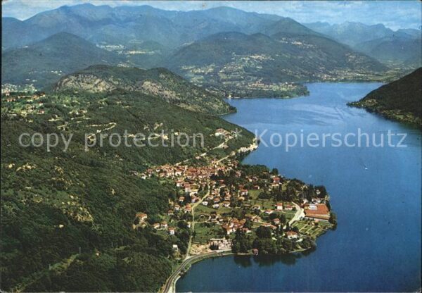 Lago di Lugano TI Fliegeraufnahme