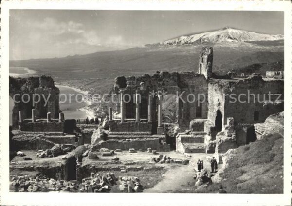 Taormina Sizilien Theatro Greco e I'Etna