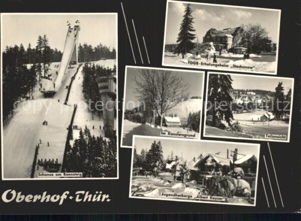 Oberhof Thueringen FDGB- Erholungsheim Stachanow Schanze a
