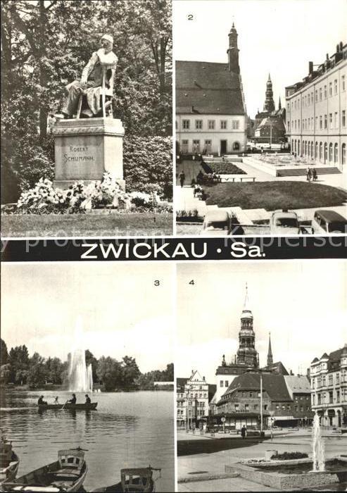 Zwickau Sachsen Robert Schumann- Denkmal Neuberinplatz