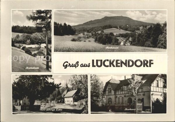 Lueckendorf Kurhaus 1500 jährige Eiche Hochwald